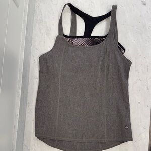 Prana Gray Racerback Tank Top